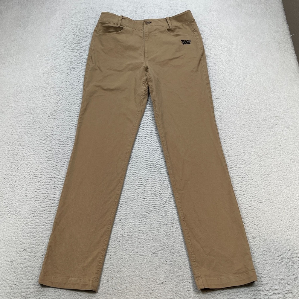 PXG Golf Pants Khaki Cotton Twill Men's Size 32x31 Parsons Xtreme Golf